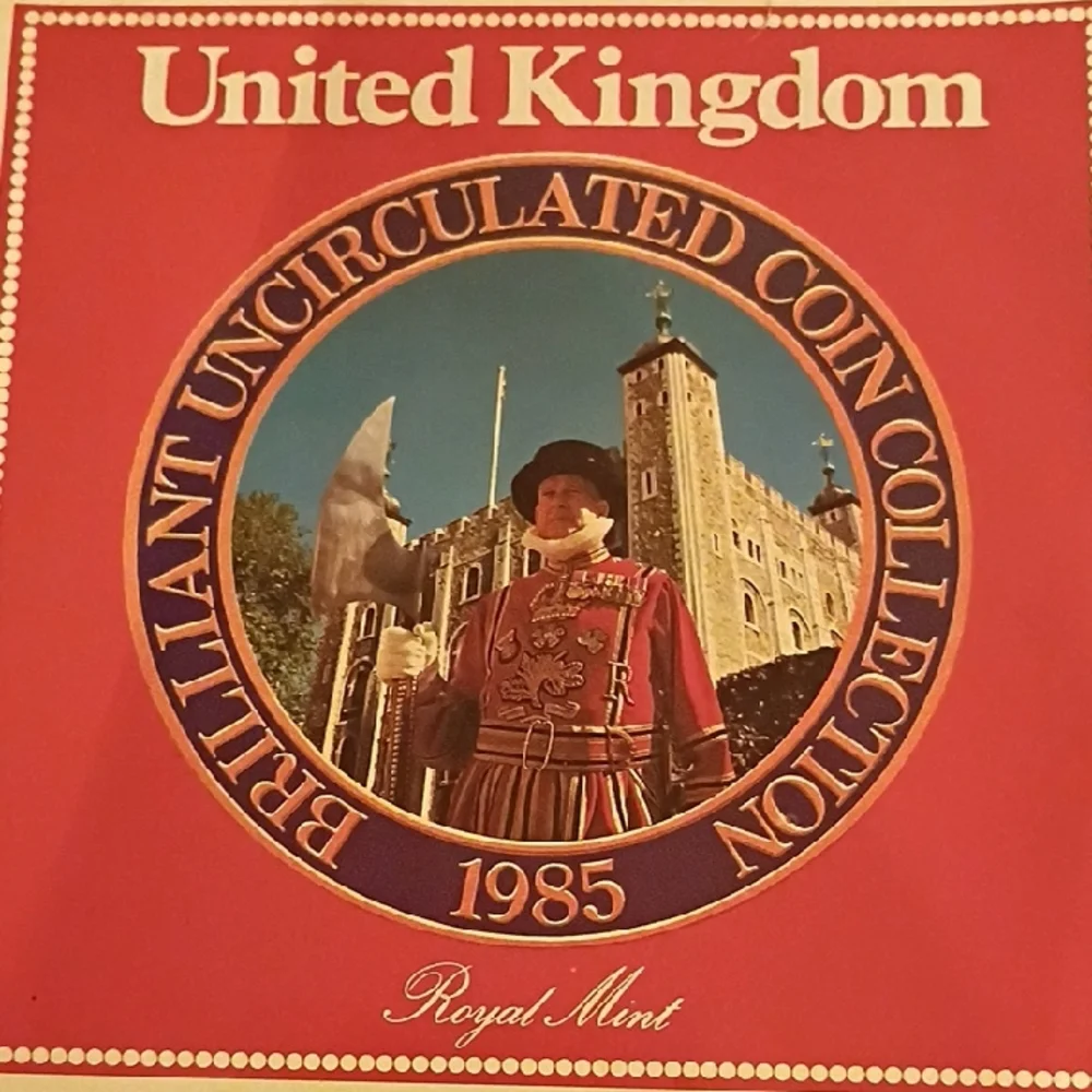 1985 Royal Mint Brilliant Uncirculated Sealed Coin Collection With Facts Folder